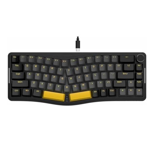 KyAPDmrxn AKS068 Alice Layout Teclado mecánico con Cable Montaje de Junta ergonómico 60% para Juegos