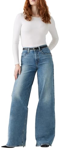 Levi's Para Mulher. 0039B-0002 CalçAs De Ganga 728 Perna Larga Azul (30/32), Casual, AlgodãO, Denim - 5