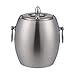 Wiaderko do lodu Owalne wiadro lodowe chłodnice wina ze stali nierdzewnej podwójna ściana szampana Piwo Whisky Bucket Keg Barze Akcesoria do domu Bary Chłodziarka do napojów (Rozmiar : 2L)