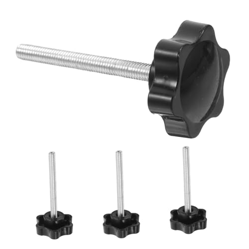 DONFAMDS 4個五角星ノブ手締めスクリューボルト 滑り止め付き 助行車座席交換用ネジ 高齢者用ドライブウォーカー部品 安定性向上ハードウェ