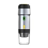 Máquinas de café,Cafetera portátil, Cafetera portátil, cafetera eléctrica con calefacción por USB, apta for cápsulas de café en polvo, cafetera de viaje for coche, casa, camping, viajes(Silver)