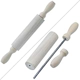 53 Arts Craft Tool Wooden Roller – 20CM Smooth Rolling Pin for Clay, Dough, Pottery, Art & Craft Projects