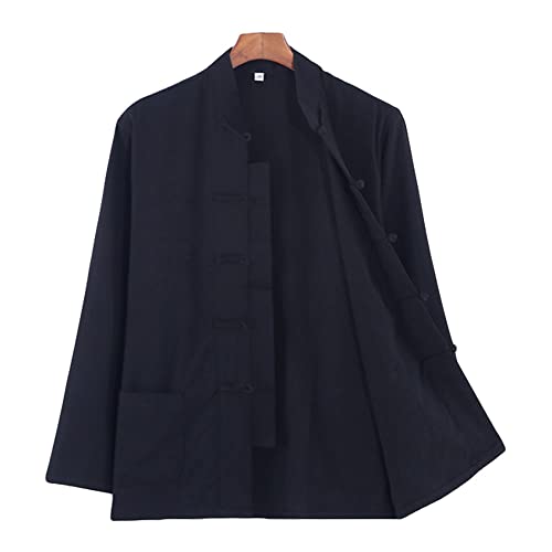 ZooBoo Traditional Long Sleeve Tang Kung Fu Uniform Men's Shirt4
