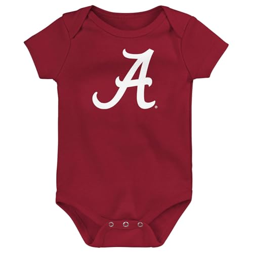 Image of Outerstuff NCAA Officially Licensed Newborn & Infants 0-24 Months Primary Logo Creeper Bodysuit Romper