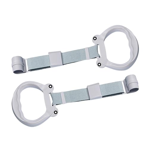 Anillos De Dominadas Para Cuna: 2 Anillos Auxiliares Para Caminar Para Niños, PP Plegable Y Duradero, Diseño Seguro Que No Se Deforma | Parque Infantil Portátil, Juguete Para Hacer Ejercicio Para Niño