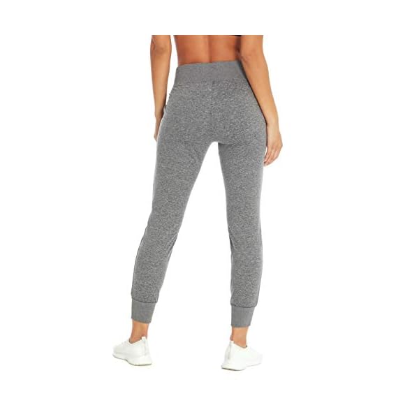Jessica Simpson Sportswear Women's Jodie Jogger Sweatpant, Heather Charcoal, Large