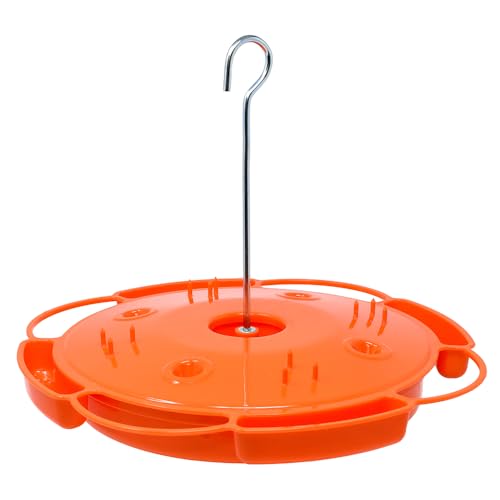 Songbird Essentials Ultimate Oriole Feeder 32 oz Orange Holds Nectar Jelly & 4 Orange Halves Built-in Ant Moat