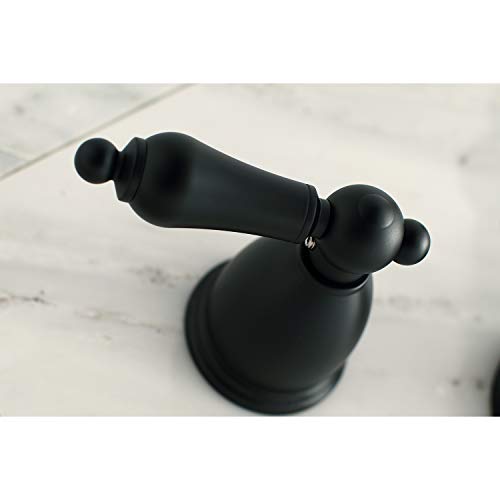 Kingston Brass KS1020AL Heritage Roman Tub Faucet, Matte Black, 13 x 7.94 x 6.19 by Kingston Brass - Used condition - Image 2