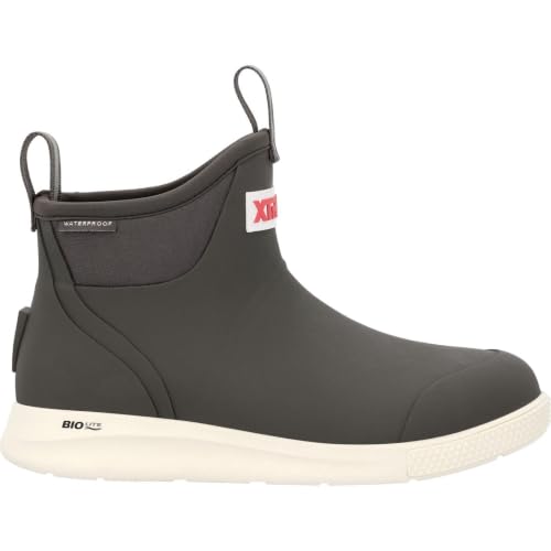 Image of XTRATUF 6 inch Women's Ankle Deck Boot Sport - 30% Lighter, 100% Waterproof Rubber Fishing Footwear - Non-Marking, SRC-Rated Slip-Resistant Outsole - Moisture-Wicking Liner