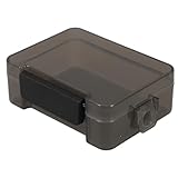 COHEALI Kleine Aufbewahrungsbox aus Kunststoff mit Deckel zur Schmuckorganisation und Vermeidung von Verkratzen und Verheddern Stilvoll und Minimalistisch in Schwarz