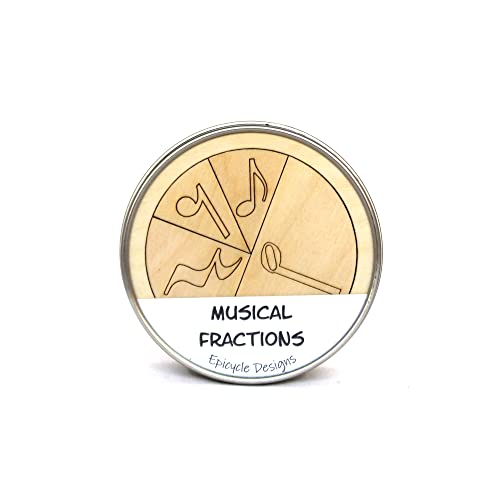 Epicycle Designs Music Fractions Learning Aid, Wooden Manipulatives