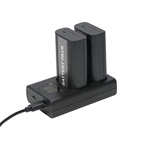 DSTE DMW-BLJ31 DMW-BLJ31E - Batería de repuesto y cargador USB dual con pantalla LCD compatible con Panasonic LUMIX S1, LUMIX S1R, LUMIX S1H, DMW-BGS1R - imagen 2