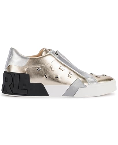 Image of Karl Lagerfeld Women's Mavise Slip on Sneaker with Pins | Casual Shoes