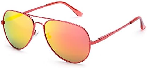 SODQW Classic Mirrored Women Polarized Sunglasses, Oversized Pliot Sunglasses with UV400 Protection for Driving Travel Outdoors