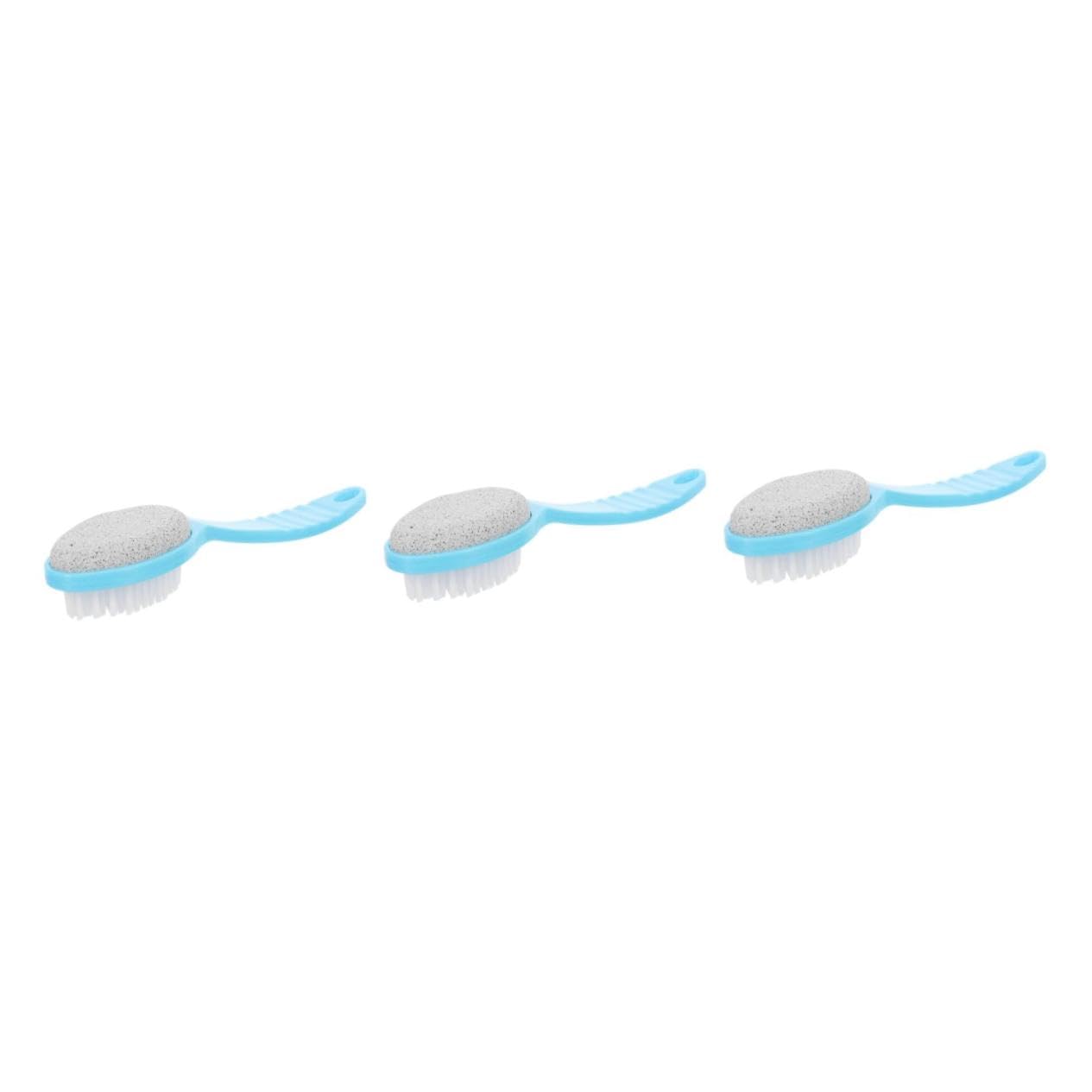 Angoily 3pcs Exfoliating Scrubber Foot Brush Pumice Stone 21 x 4.5cm Bath Brush Random Color