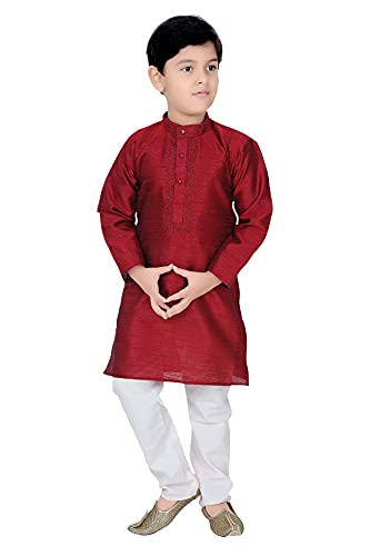 Image of BABA AND BABY Ethnic Wear Kurta Pyjama Set for Kids