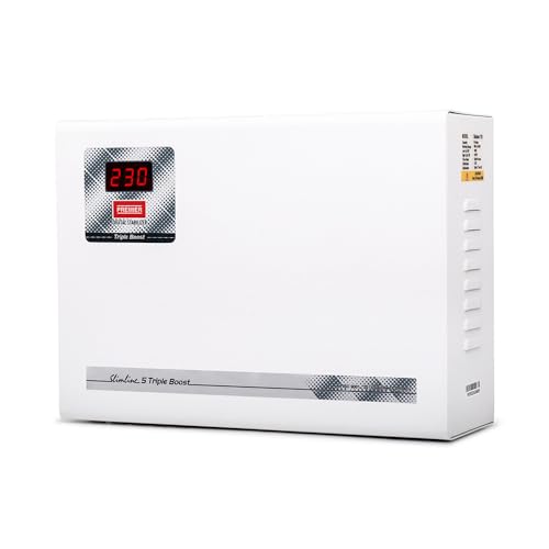 Image of Premier 5 Slimline TB 5090 Air Conditioner Stabilizer - Up to 2 Ton | Extreme Voltage Tolerance: 90V-280V | 15 Ampere | Triple Boost Technology