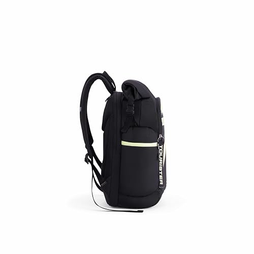 Image of American Tourister Dank | 43.32 Ltrs | 3 Compartments | Bottle Pocket | Ergonomic Padded Back Panel & Shoulder Straps | High School Backpack | 1 Year International Warranty | Black