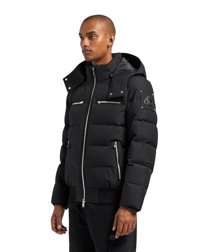 Moose Knuckles Men's Cloud Bomber, Black, Large