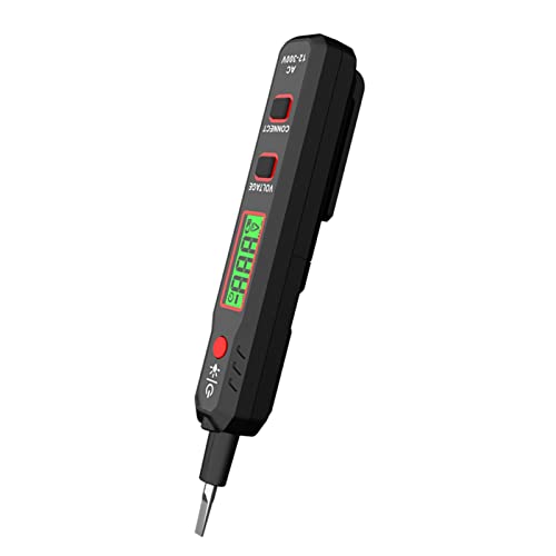 GANFANREN Probador de Detector de Voltaje sin Contacto AC 12~300V for Linterna de Cable Vivo/nulo Pantalla LCD Buscador de Punto de interrupción (Color : A, Size : 1PCS) Cover