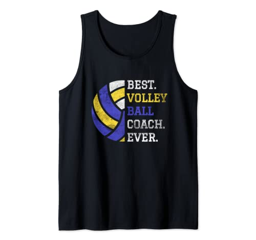 Retro Best Volleyball Coach Ever Volleyball Coach Camiseta sin Mangas