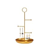 Almacenamiento perfecto de joyas: puede colocar sistemáticamente sus joyas en este estante para joyas. Esto no solo ahorra tiempo en la búsqueda de sus joyas favoritas para encontrar diferentes prendas de vestir, sino que también ahorra espacio sin ocupar demasiado espacio para almacenar sus joyas.