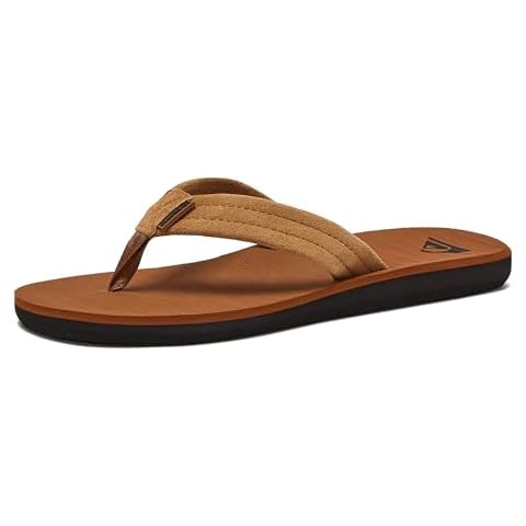 Quiksilver Men's Carver Suede Flip Flop Sandal Cover