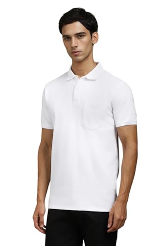 Image of Louis Philippe Men's Cotton Solid Slim Fit T-Shirt