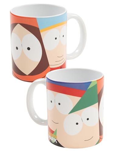 South Park - Taza de café (cerámica, 320 ml), diseño de caras