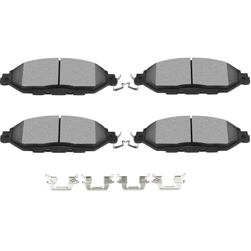 Image of SCITOO D1649 Ceramic Brake Pads Sets Front w /Hardware Replacement For INFINITI For JX35 2013,For INFINITI For QX60 2014-2019,For Nissan For Murano 2015-2020,For Nissan For Pathfinder 2013-2019