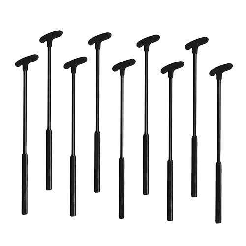 Royer Golf Coffee & Cocktail Stirrers, 6-inch, 24 Black