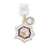 ELISE & FONDA TP423 Type-C USB Charging Port Anti Dust Plug Halloween Spider Web Cell Phone Charm for iPhone 15 /Samsung/OnePlus/Xiaomi/oppo Android Phones (White)