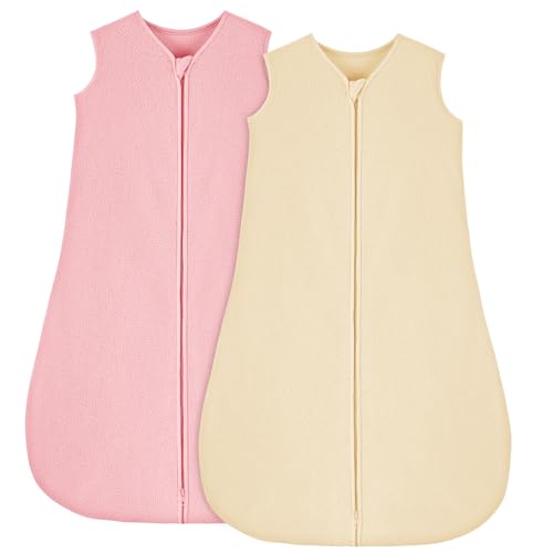 Image of Yoofoss Fleece Baby Sleep Sack 12-18 Months, TOG 1.5 Wearable Blanket Baby for Early Winter with 2-Way Zipper, Micro Fleece Toddler Sleeping Sack