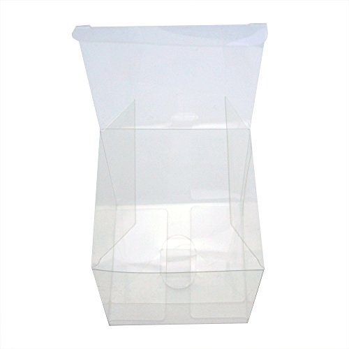 Mystar 50 Pcs 3.54" (9 Cm) Clear Plactic Cubes, Tuck Top Pvc Boxes For Cupcake Wedding Party Favor #TOP4