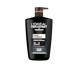 L'Oréal Men Expert, Pure Carbon, 5-in-1 XXL Shower Gel, A Total Action Body, Face, Hair Wash, Shave and Moisturiser Powered…