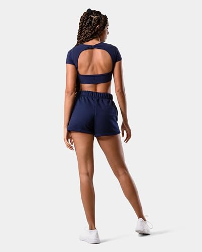 Image of Kamo Fitness CozyTec Sweat Shorts Women High Waisted Lounge Comfy Casual Cotton Shorts with Pockets