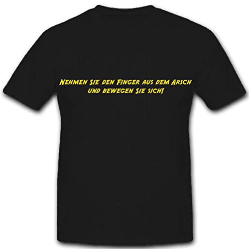 T-shirt noir #8233 Doigts de l'arche pour style urbain décontracté 4XL