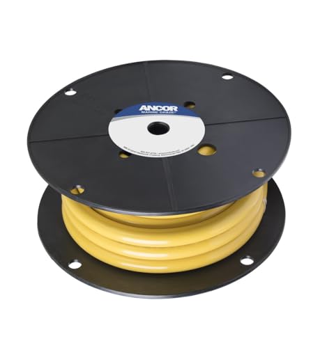Ancor 118910 Tinned Copper Battery Cable, 3/0 AWG (81mm2), Yellow - 100ft