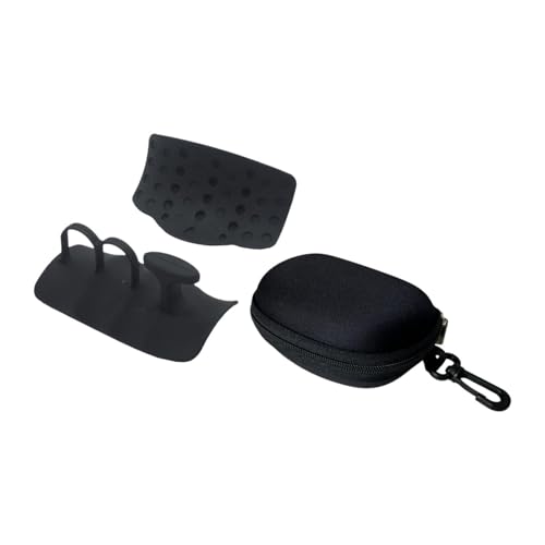 Vaveren 2Pcs Weight Lifting Grips Hand Protection for Adults Fingerless Non Slip Portable Gym Grips Barbell Bar Pads for Calisthenics, Black