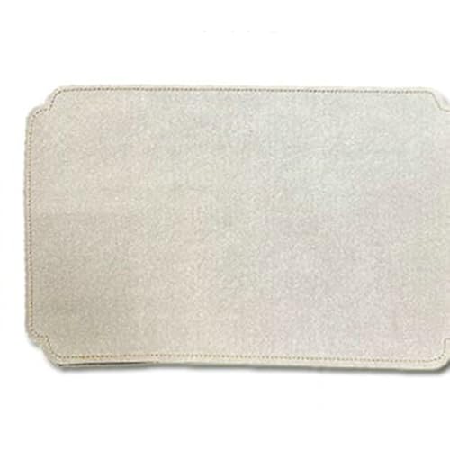 Set de table rectangulaire beige de qualité supérieure 30 x 45 cm - 2