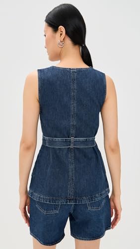 Women's Jate Denim Wrap Waistcoat Vest3