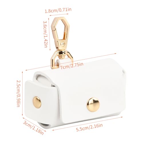 Amexo Ringträgerkissen Für Hundehalsband Ringträger Für Haustiere PU-Leder Ringhalter Weiße Aufbewahrungsbox Für Eheringe Paarring-Aufbewahrungsbox Für Heiratsantrag Verlobung Hochzeit