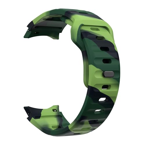 [X] vgԕoh Fit For Samsung Galaxy Watch 6 5 4 40 44mm 5Pro 45mm ԂȂVRXgbv Classic 43mm 47mm 46mmp(Camouflage Green,Watch