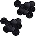 Mike Home Square-X Screw Cap Covers Decoration Tapping Screw Cover Plastic Screw Hole Covers Pack of 500 (Black)