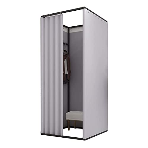 CVERTHAF Vestuario Vestuario Cuadrado Probador Independiente Fácil de Montar con Cortina de Sombra Usado en Centros Comerciales, Boutiques y Oficinas Probador
