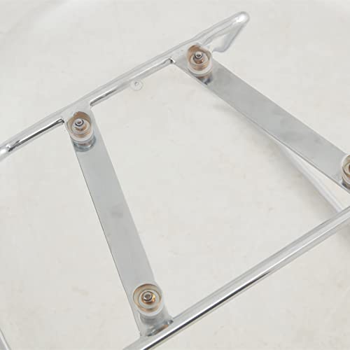 Acrylic Chairs Clear Dining Chairs Set Of 2, Transparent Shell And Metal Legs Plastic Side Chairs For Kitchen And Dining Room, Living Room (Transparent) #TOP5