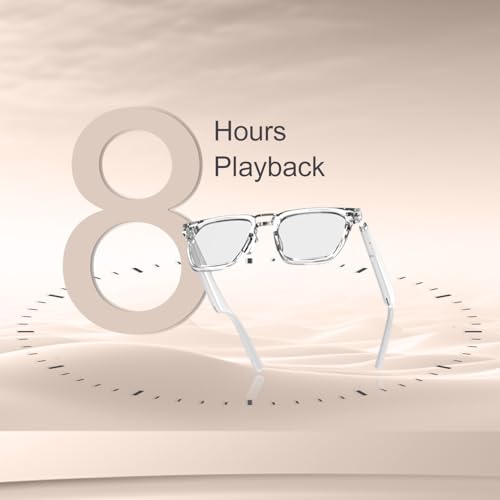 Tunifi G01 Smart Glasses Wireless Bluetooth with Magnetic Charging Hands-Free Calling, Anti-Blue Light, Sport Headset, Eyewear Intelligent... - Image 3