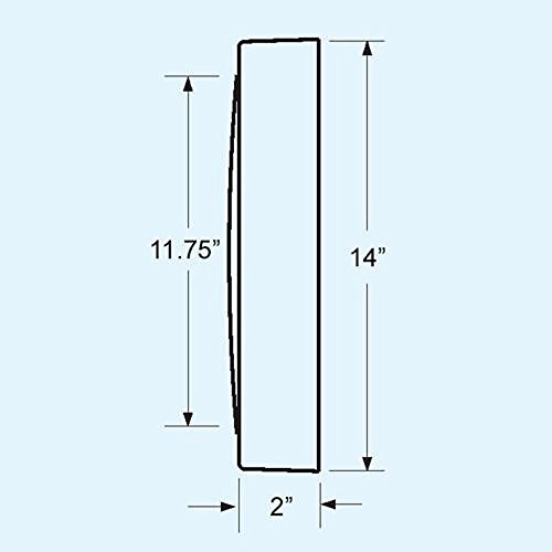 Trintec 14" 24 Hour Military Wall Clock In White Zt24Hr14-W #TOP1