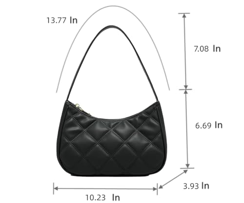 Image of CYHTWSDJ Shoulder Bags for Women, Cute Hobo Tote Handbag Mini Clutch Purse with Zipper Closure