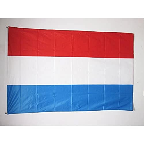 AZ FLAG, Luxembourg Flag, 3x5 Ft, For Outdoor, Luxembourger Banner Knitted Polyester with Two Plastic Rings, Fade Resistant